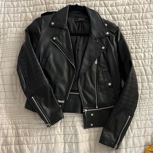 Moto leather jacket
